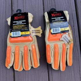 Kinco 035117098039 2 Pair Nwt Leather Driver Impact Protection High-visibility Gloves Medium