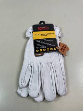 Kinco 035117920057 92 Pearl Grain Leather Goatskin Driver Gloves Large Work Glove Size L