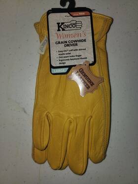 Kinco 035117986237 98w Large Womens Work Glove Golden Full Grain Cowhide Driver