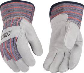 1500-ks Kinco Kidsft Suede Cowhide Palm With Safety Cuff Gray Small 1 Pack