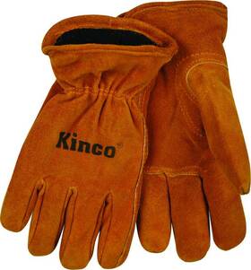 50rly Kinco Lined Suede Cowhide Glove Youth Tan