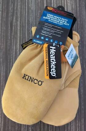 901t-xl Kinco Lined Heavy Duty Premium Grain And Suede Pigskin Mitt Glove X-large