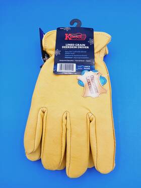 90hk-l Kinco Mens Lined Grain Deerskin Driver Glove With Heatkeep Large