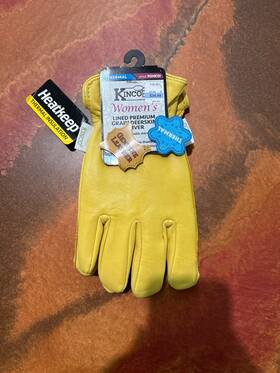 90hkw-l Kinco Womens Lined Deerskin Leather Ranch And Work Glove Large