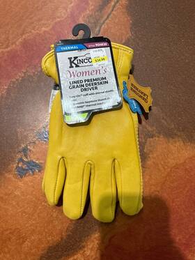90hkw-s Kinco Womens Lined Deerskin Leather Ranch And Work Glove Small