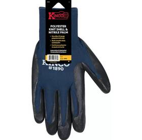 1890-3pk-l Kinco Llc Nitrile/polyester Blue Mens Indoor And Outdoor Gloves Large