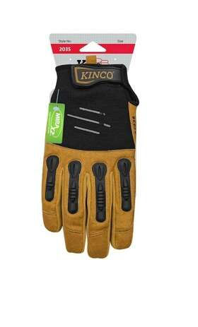 2035-xl Kinco Llc Synthetic Leather Black/tan Foreman Mens Padded Gloves X-large