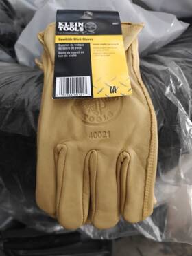 40021 Klein Tools Cowhide Work Gloves Medium