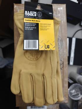 40022 Klein Tools Cowhide Work Gloves Large
