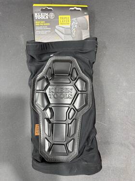 60111 Klein Tools Knee Pad Sleeves L/xl Triple Layer Protection Black