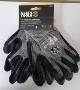60185 Klein Tools 2 Brand New Pair Work Gloves Cut Level Touchscreen Large