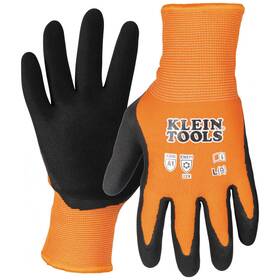 60836 Klein Tools Winter Knit Dipped Gloves Cut Level A1 Touchscreen Large