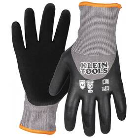 60839 Klein Tools Winter Knit Dipped Gloves Cut Level A4 Touchscreen Large