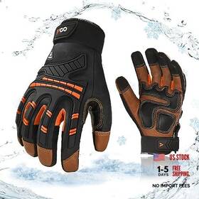Ga8954flwp-ml-ora-l Laborsing Safety Products Inc. 4 Or Above Winter Waterproof High Dexterity Heavy Duty Mechanic Large Orange