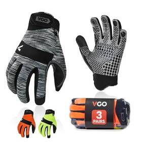 Sl7895p3-3c-s Laborsing Safety Products Inc. 3-pairs Work Glove High Dexterity Synthetic Leather With Silicone For