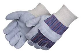 3866 Liberty Glove & Safety 12 Leather Palm Cowhide Welding Knitwrist Cuff Protective Work Gloves Lrg