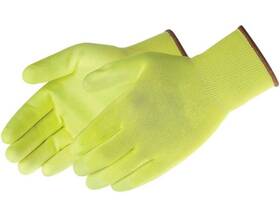 Sp4636 Liberty Glove & Safety 12 Pr Hi Vis Lime Lightweight Palm Coated Grip Protective Work Gloves Lrg