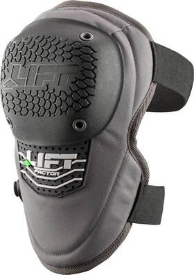 Kfr-0k Lift Safety 879501002789 Factor Knee Guard Black Size