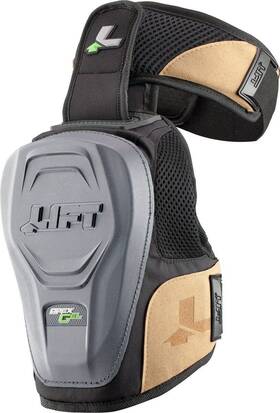 Kan-15k Lift Safety 879501006954 Non-marring Apex Gel Knee Guard Black One Size