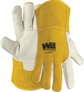 Y3034 Llc 705354002013 Premium Leather Mig Welding Gloves Cut Level A3 Para-aramid Lined Heat