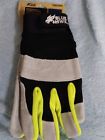 Lw86003-2xl Blue Hawk Male Polyester Leather Palm Work Gloves Mens Job