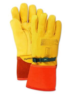 Magid 60606p-io-95 Leather Lineman Electrical Protector Work Gloves 1 Pair 9.5 Yellow