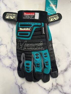 T-04226 Makita 100% Genuine Leather-palm Performance Gloves Xl