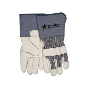 1936l Mcr Safety Mustang Premium Grain-leather Gloves Large Grain Cowhide