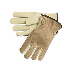 3205s Mcr Safety Unlined Drivers Gloves Split Back/cowhide Small Keystone Thumb