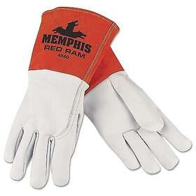 4840m Mcr Safety Red Ram Mig/tig Welders Gloves Grain Goat Skin Med White/russet