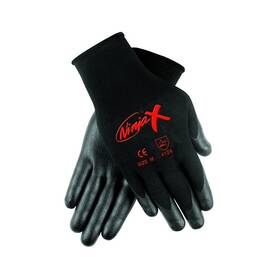N9674xl Mcr Safety Ninja X Bi-polymer Coated Palm Gloves X-large Black - 12 Per Dz