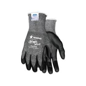 N9676gm Mcr Safety Ninja Max Bi-polymer Coated Palm Gloves Medium Black/gray
