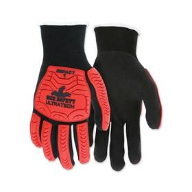 Ut1950xl Mcr Safety Ut1950 Ultratech Impact Level 1 Mechanics Knit Gloves X-large
