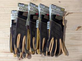 4964221 Mechanix Wear Large Brown Leather Gloves 5 Count