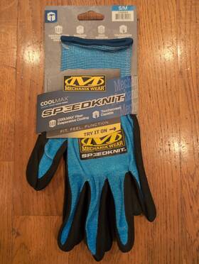 Mechanix Wear 781513649053 Speedknit Coolmax Small/med Work Gloves S/m Blue Touchscreen Nwt