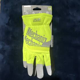 Mpct-91-010 Mechanix Wear M-pact Hi-vis Yellow/black Gloves L Nitrile Pair
