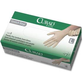 Mii6cur9226 Medline Industries Inc 6cur9226 Powder-free Stretch Vinyl Exam Gloves 150 Per Box Cream
