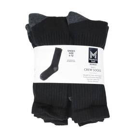 984100058 Members Mark Crew Sock 10 Count Black