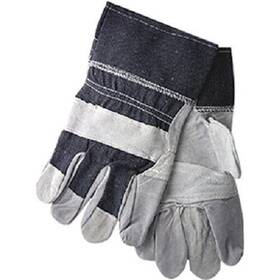1220dx Memphis 12 Prs Leather Palm Cotton Garden Industrial Work Gloves Large L