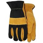 Midwest 2 Pack Suede Leather Gloves With Spandex Back Medium Glovres 072264176623