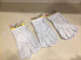 609-l-az-6 Midwest Gloves & Gear 12 Pair And Quality Cowhide Leather Work Large