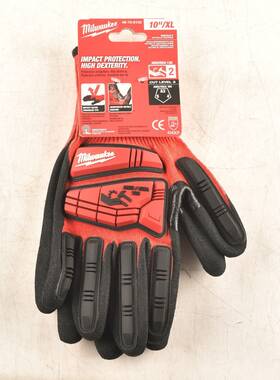 48-73-8133 Milwaukee 045242060276 Impact High Dexterity Cut 3 Nitrile Dip Glove 10 Inch Xl