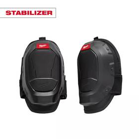 Milwaukee 313030949943 Black Foam Memory Soft Stabilizer Knee Pads With Hook And Loop