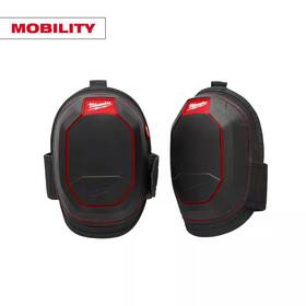 Milwaukee 313045167196 High Mobility Black Foam Memory Soft Knee Pads With Hook And Loop