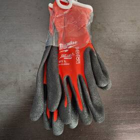 48-22-8902 Milwaukee 1 Paircut Dipped Gloves Lg New Without Packaging