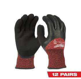 48-22-8921b Milwaukee Work Glove Medium Nylon Latex Coated Cut Resistant Insulated 12-pack