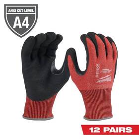 48-22-8949b Milwaukee Work Gloves Xx-large Multi-purpose Nitrile Coated In Red 12-pack