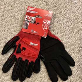 48-22-8972 Milwaukee New Tool Gloves Large Cut Resistant Impact Nitrile Dipped