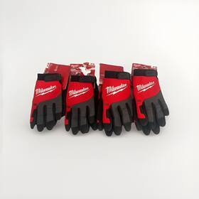 48-73-8521 Milwaukee 4 Pk Performance Work Gloves 3 M 1 L Durable Grip
