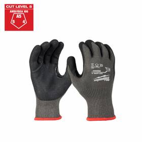 48-73-8652 Milwaukee Nitrile Dipped Work Gloves Cut Level 5 Mens L -